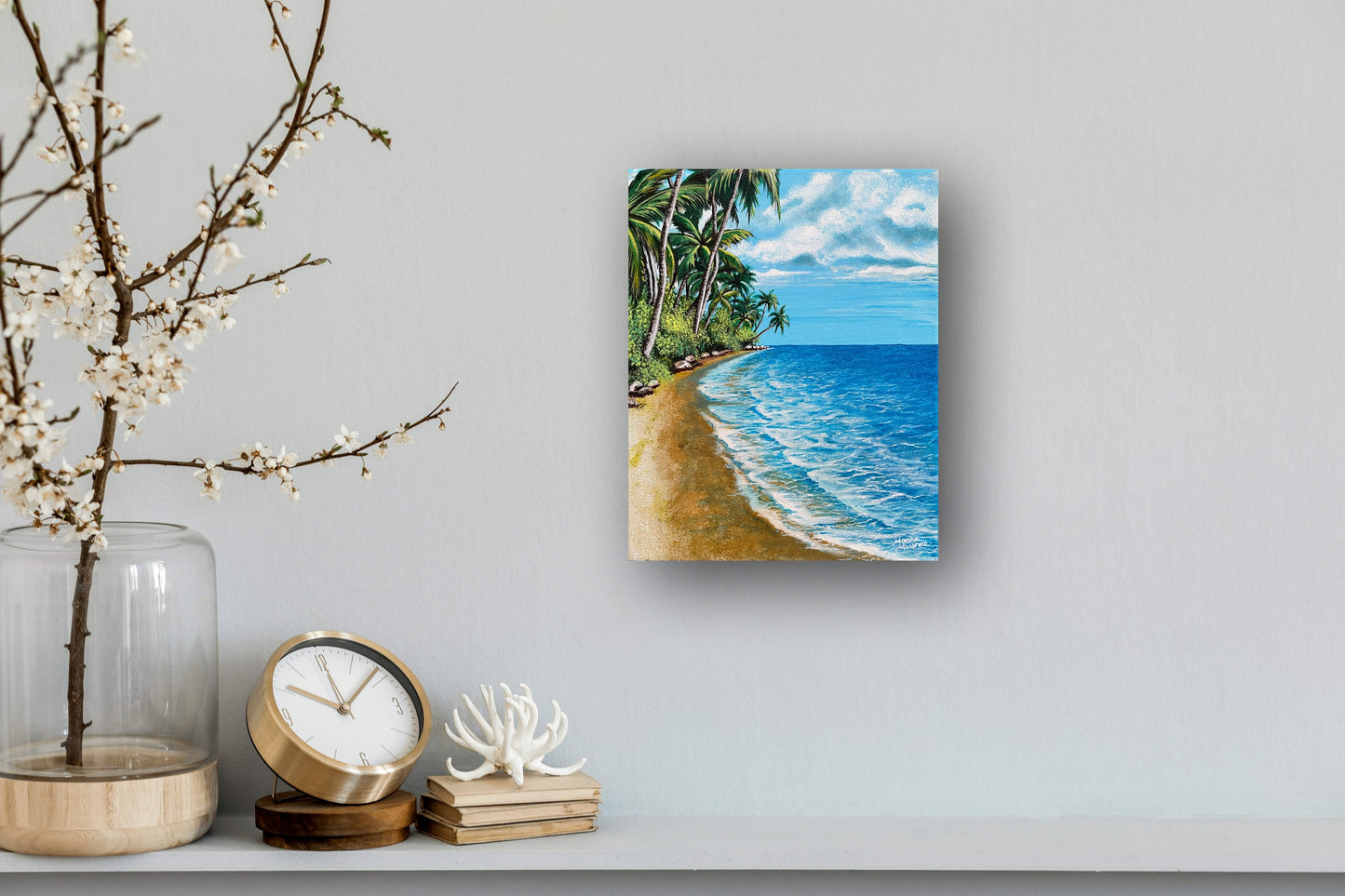 Tropical Beach Acrylic Original